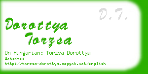 dorottya torzsa business card